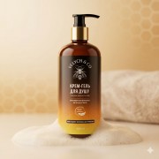 КРЕМ-ГЕЛЬ ДЛЯ ДУШУ З МЕДОМ, АЛОЕ ТА ВІВСОМ VELYCH & CO
